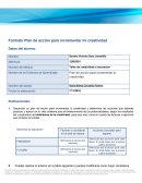 Plan de acción para incrementar mi creatividad