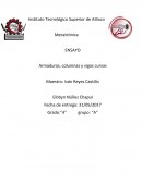 Armaduras, columnas y vigas curvas