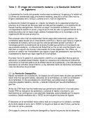 El origen del crecimiento moderno y la Revolución Industrial en Inglaterra