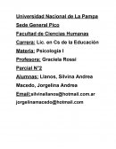 Psicología Parcial N°2