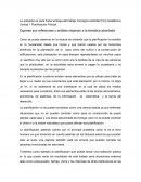 La presente es para hacer entrega del trabajo Consigna actividad Foro Académico Unidad 1 Planificación Policial