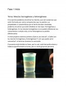 Cuales son Mezclas homogeneas