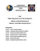 Elaboración de un Plan de Negocios. Industria Alimenticia GAMARTI SA. DE CV