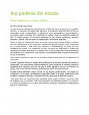 Dos poderes del estado Poder Legislativo vs. Poder Judicial