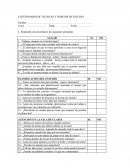 CUESTIONARIO DE TECNICAS Y HABITOS DE ESTUDIO PARA LA CLASE