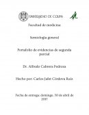 Semiología general Portafolio de evidencias de segunda parcial
