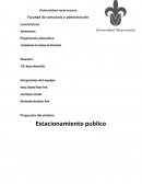 El presente trabajo muestra la propuesta para la implementación de un sistema información en un estacionamiento público