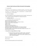 Guion de observación para Museo Nacional de Antropología