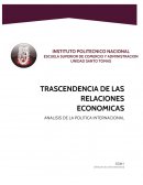 LAS RELACIONES ECONOMICAS INTERNACIONALES