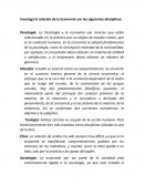 Relacion de la economia con diferentes ciencias