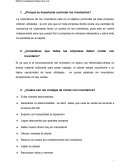 ¿Porqué es importante controlar los inventarios?