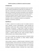 Análisis de puestos y la utilidad de la valuación de puestos