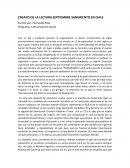 ENSAYO DE LA LECTURA SEPTIEMBRE SANGRIENTO EN CHILE