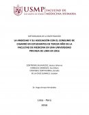 LA ANSIEDAD Y SU ASOCIACIÓN CON EL CONSUMO DE CIGARRO EN ESTUDIANTES DE TERCER AÑO DE LA FACULTAD DE MEDICINA EN UNA UNIVERSIDAD PRIVADA DE LIMA EN 2016