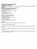 SEGUNDA ACTIVIDAD DE ESTUDIO ASIGNATURA: LOGÍSTICA