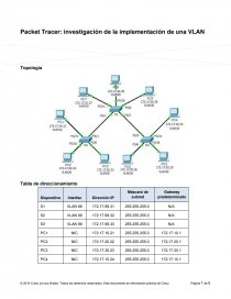 Investigating a VLAN Implementation Instructions. Página 1