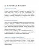 En que consiste el Conocimiento del Universal