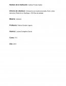 Informe de Literatura GARCIA MARQUEZ