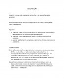 ¿Cómo es la adaptación de los niños y los padres frente a la adopción?