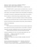 PROYECTO: “JUEGO A TRAVEZ DE LA EXPRESION CORPORAL”