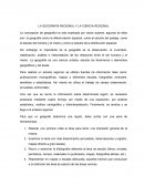 Cual es la geografía regional y la ciencia regional