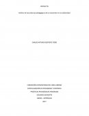 Un Análisis de las prácticas pedagógicas de los docentes en la cotidianidad
