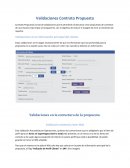Validaciones Contrato Propuesta