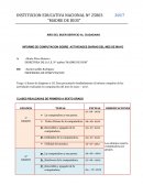 INFORME DE COMPUTACION SOBRE ACTIVIDADES DIARIAS DEL MES DE MAYO