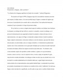 Un Pensamiento y lenguaje