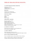 Formas de organizacion de los bancos