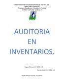 AUDITORIA EN INVENTARIOS