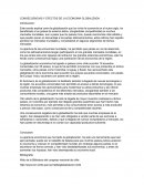 CONSECUENCIAS Y EFECTOS DE LA ECONOMIA GLOBALIZADA