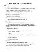 COMENTARIO DE TEXTO LITERARIO