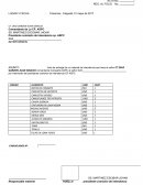 Acta de entrega de material de intendencia