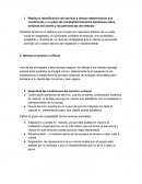 Realiza la identificación del servicio a ofrecer determinando sus condiciones