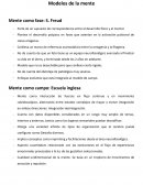 Modelos de la mente Mente como fase: S. Freud