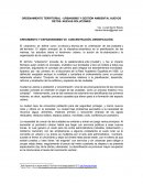 ORDENAMIENTO TERRITORIAL - URBANISMO Y GESTIÓN AMBIENTAL NUEVOS RETOS- NUEVAS SOLUCIONES