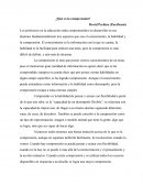 ¿Qué es la comprensión?