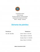 Geologia.Derrame de petróleo