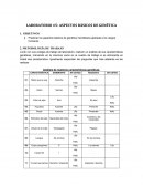 LABORATORIO: ASPECTOS BÁSICOS DE GENÉTICA