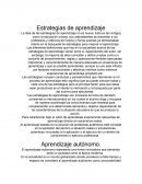 Estrategias de aprendizaje - Sintesis