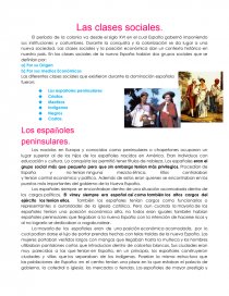 Clases sociales de la nueva españa. Página 1