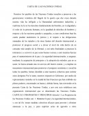 La Carta a las naciones unidas