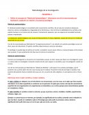 Metodología de la Investigación. Parcial Nro. 1