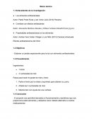 Marco teórico Antecedentes de la investigación