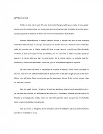 El Resumen Vida Intelectual. Página 1