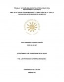 EFECTOS DE LAS PROPIEDADES Y CARACTERISTICAS PARA EL CÁLCULO DE LA DIFUSIVIDAD EN ALIMENTOS