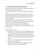 Principios Principios básicos de influencia social