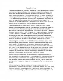 CUENTO PESADILLA DE AMOR. Página 1