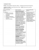 Responsabilidad, Preparación, Manejo y Administración del Control Presupuestal